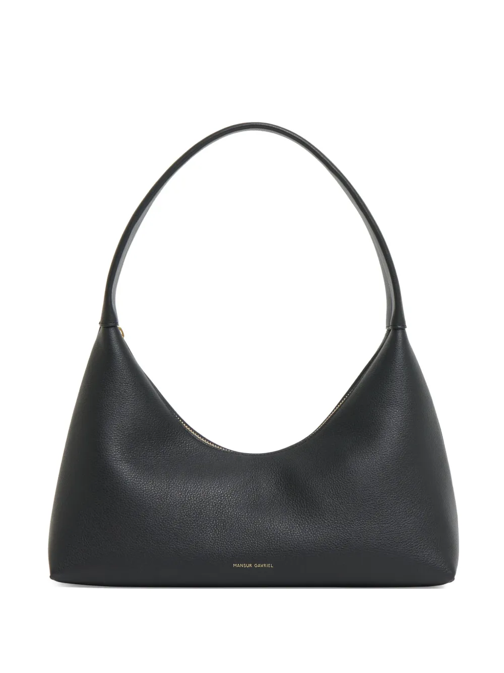 Mansur Gavriel Top-handle Leather Shoulder Bag In Black