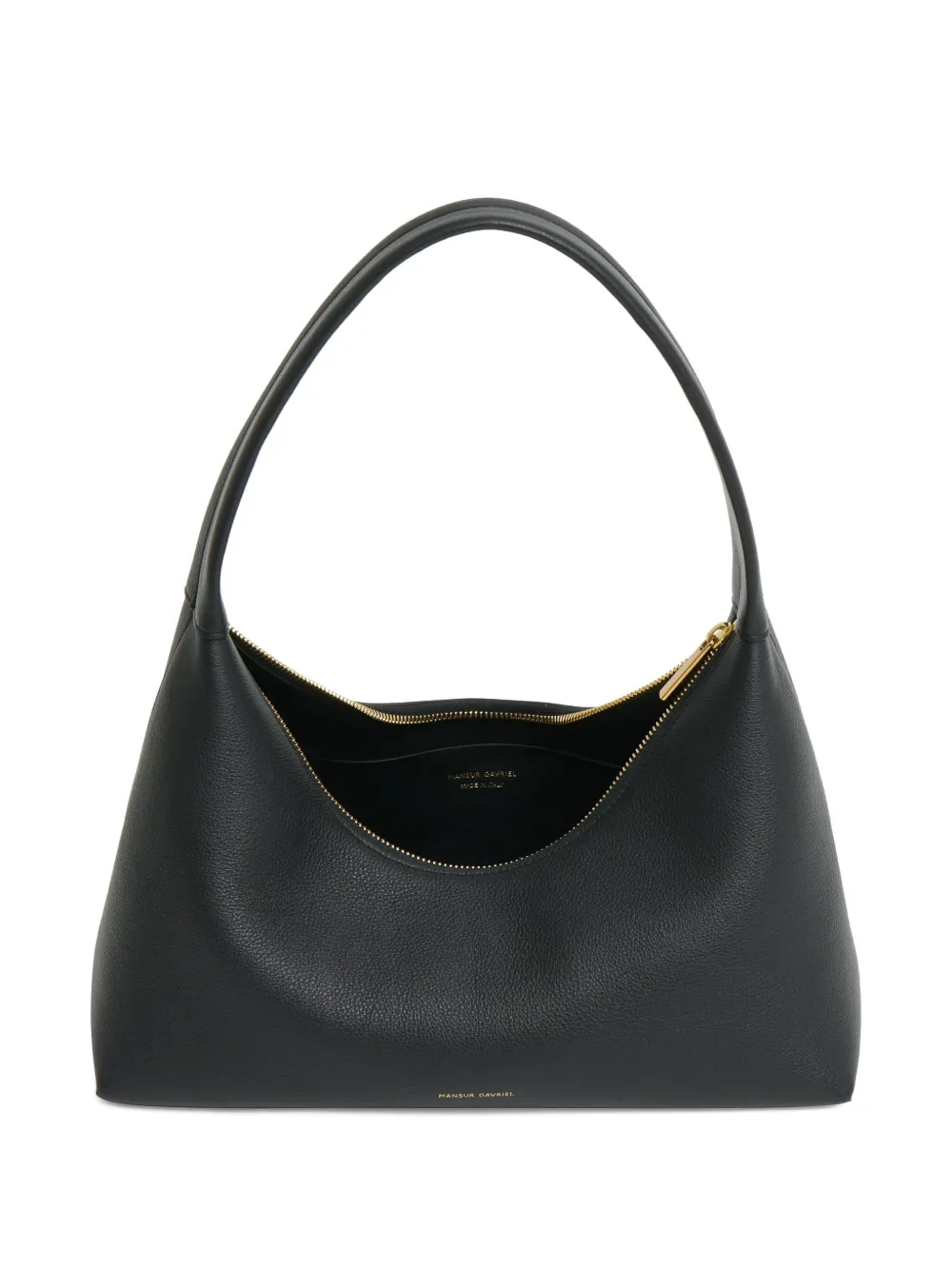Mansur Gavriel Top-handle Leather Shoulder Bag In Black