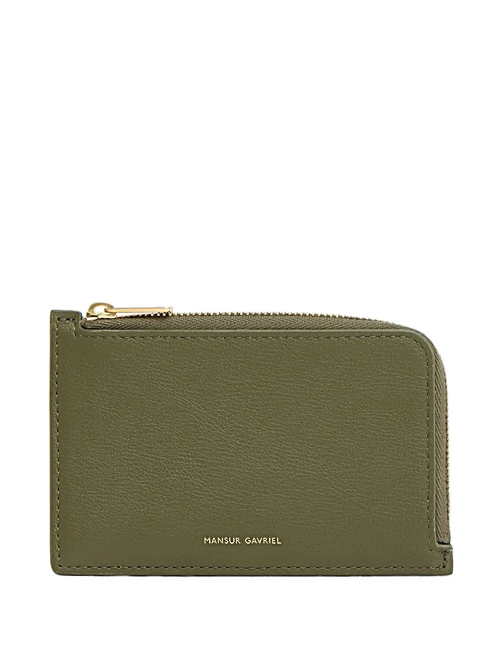 Mansur Gavriel logo-plaque leather wallet | Green | Image 1