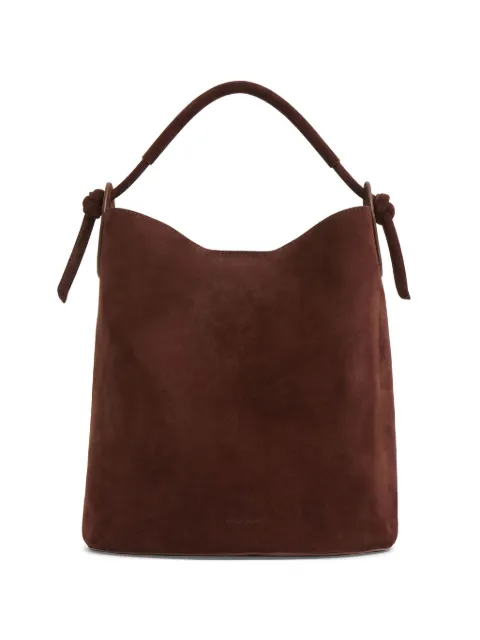 Mansur Gavriel knotted suede bucket bag