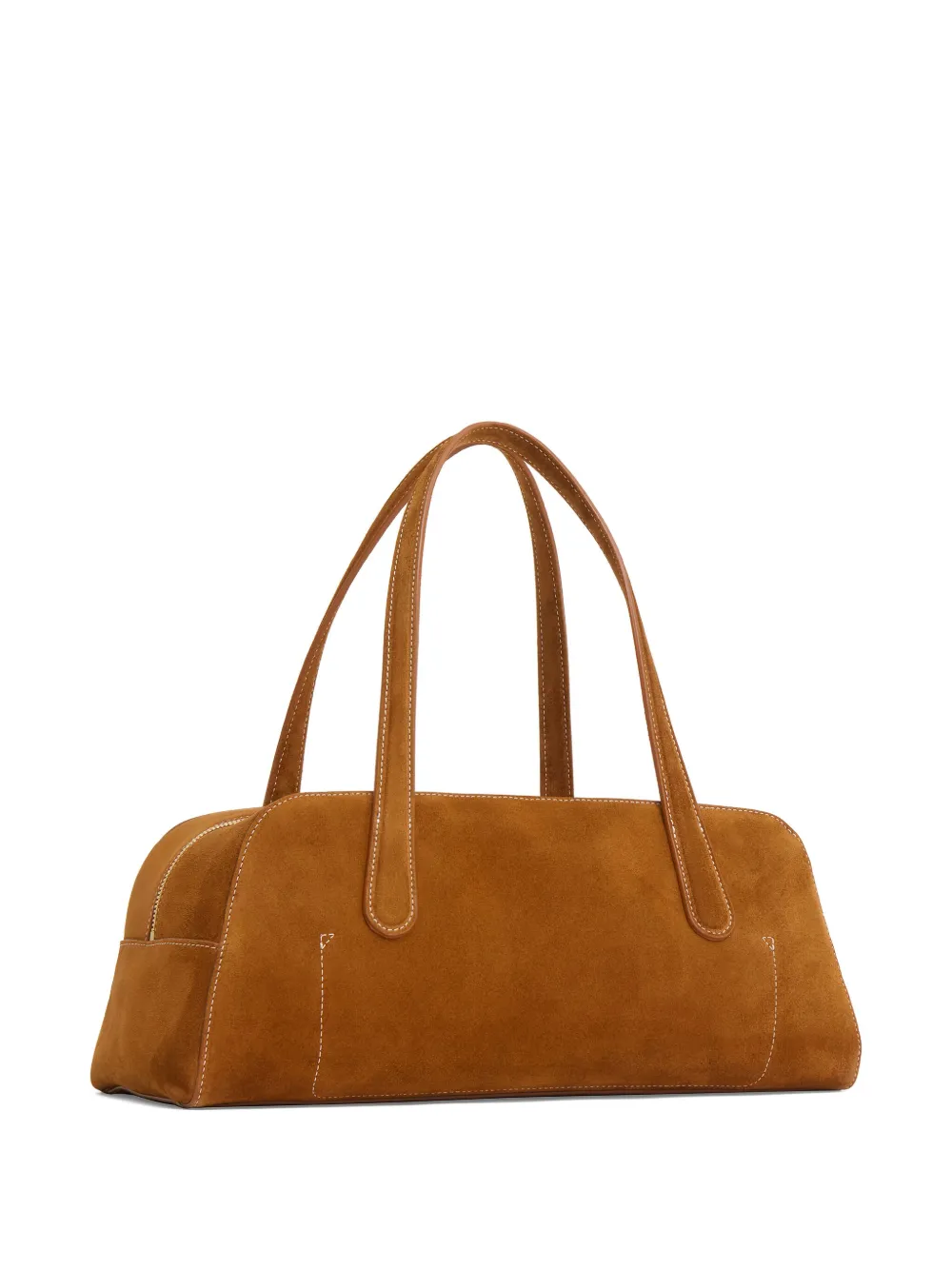 Mansur Gavriel Helios Zip-top Shoulder Bag In Brown