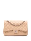 CHANEL Pre-Owned 2011 Jumbo Classic Lambskin Double Flap shoulder bag - Brown