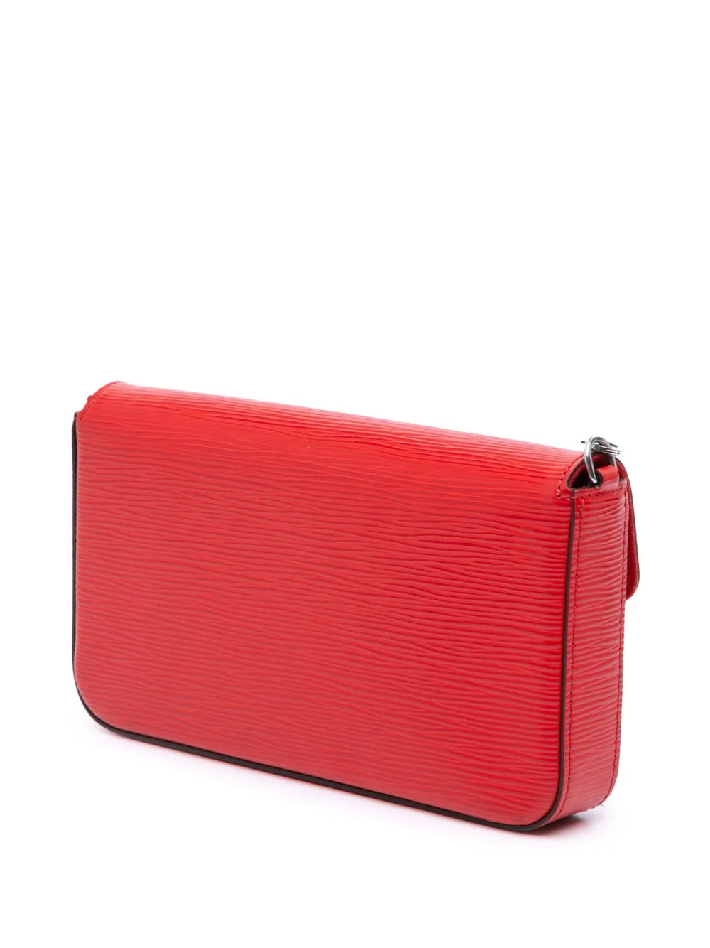 Pre-owned Louis Vuitton 2018 Epi Pochette Felicie Crossbody Bag In Red