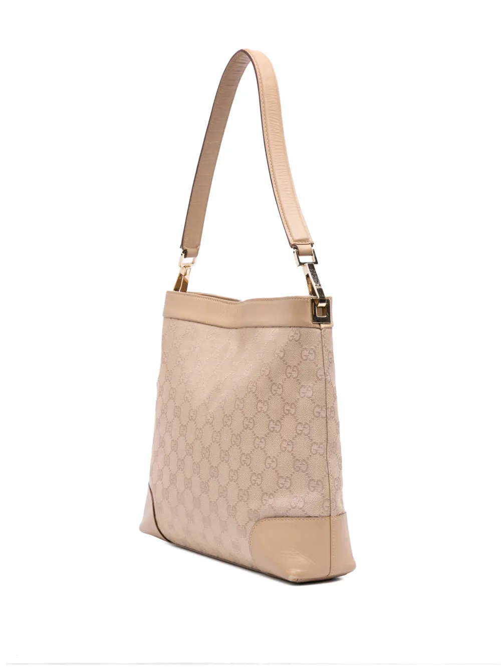 Pre-owned Gucci 2000-2015 Gg Canvas Shoulder Bag In Brown