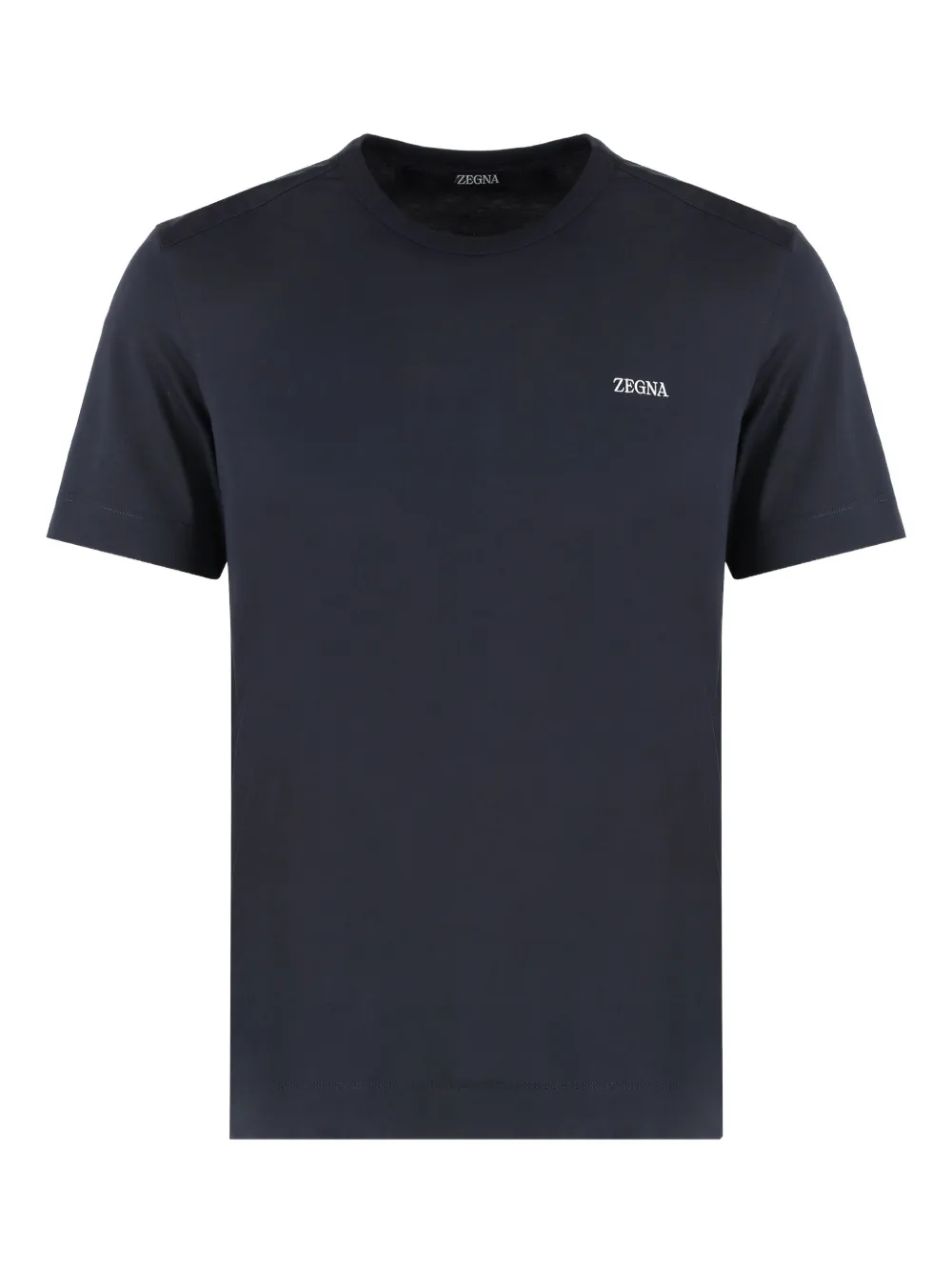 Zegna crew-neck cotton T-shirt Zwart