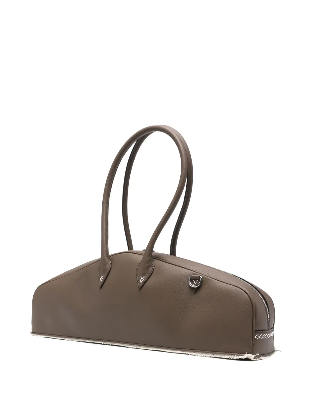 Sonia Carrasco Top-handle Stitched-detailing Tote Bag In Brown