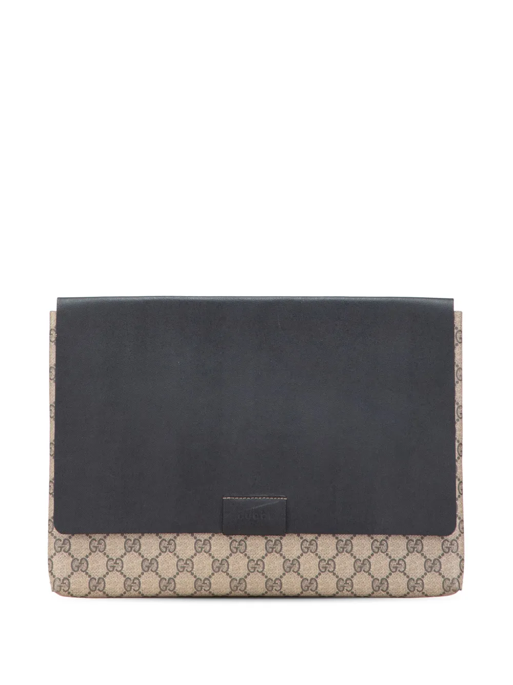 Gucci Pre-Owned 2000-2015 Large GG Supreme clutch bag | Black | Image 1