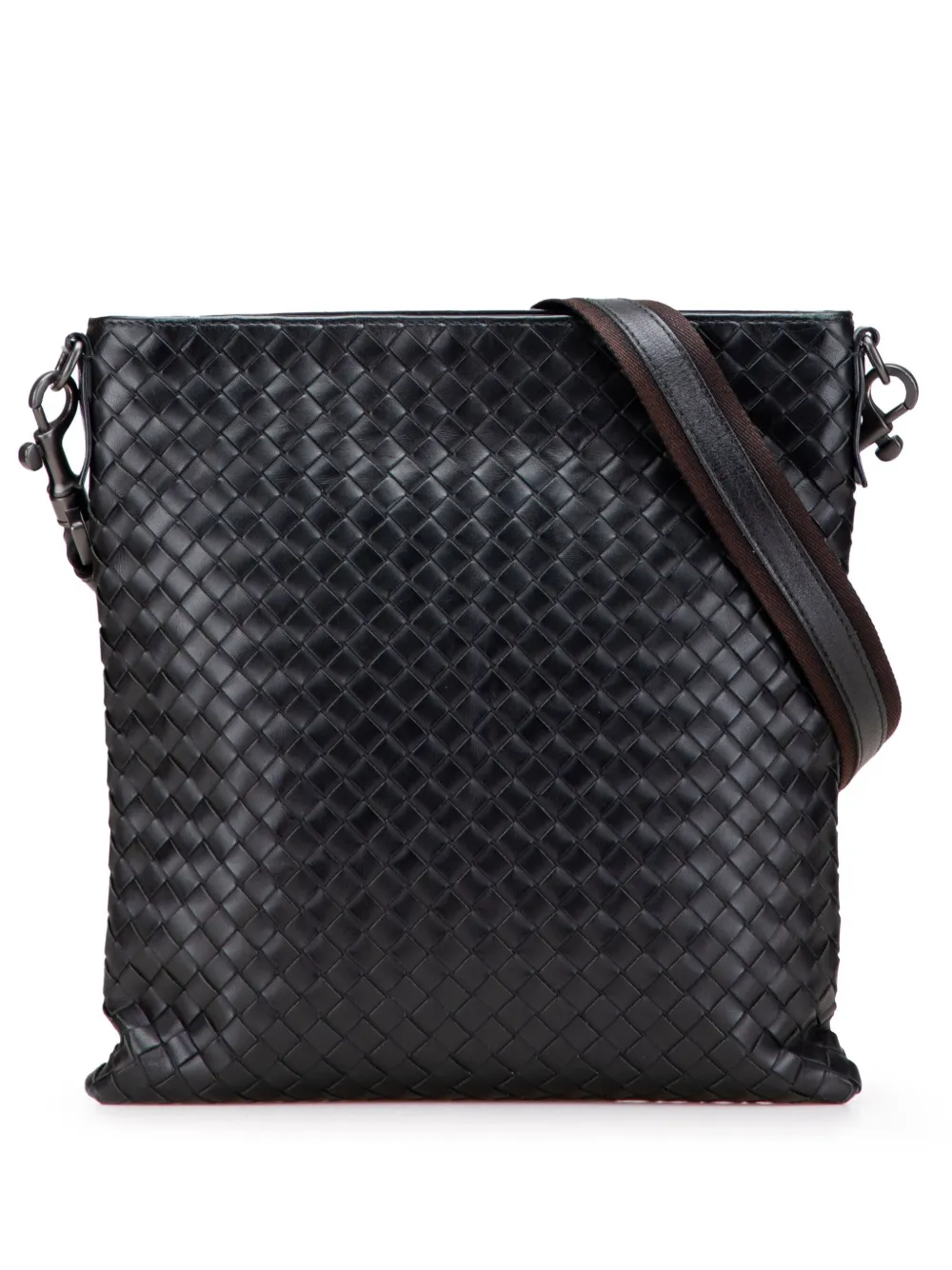 Bottega Veneta Pre-Owned 2012-2025 ナッパ イントレチャート VN ショルダーバッグ - ブラック Bottega Veneta Pre-Owned 2012-2025 ナッパ イントレチャート VN ショルダーバッグ - ブラック