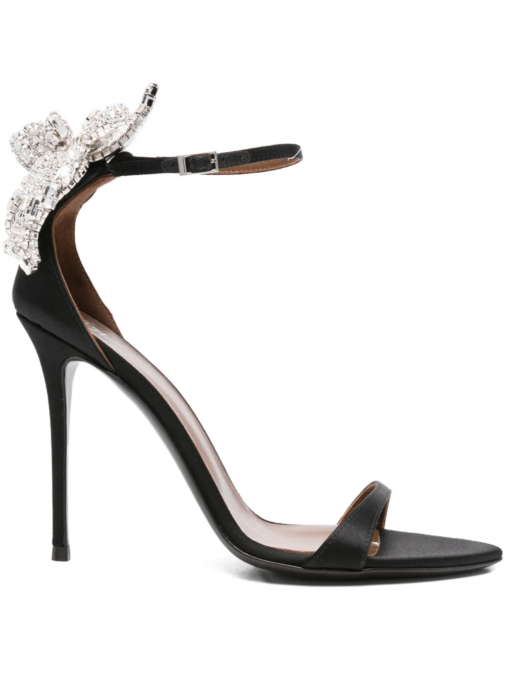 Giuseppe Zanotti 100mm embellished stiletto heeled sandals Black