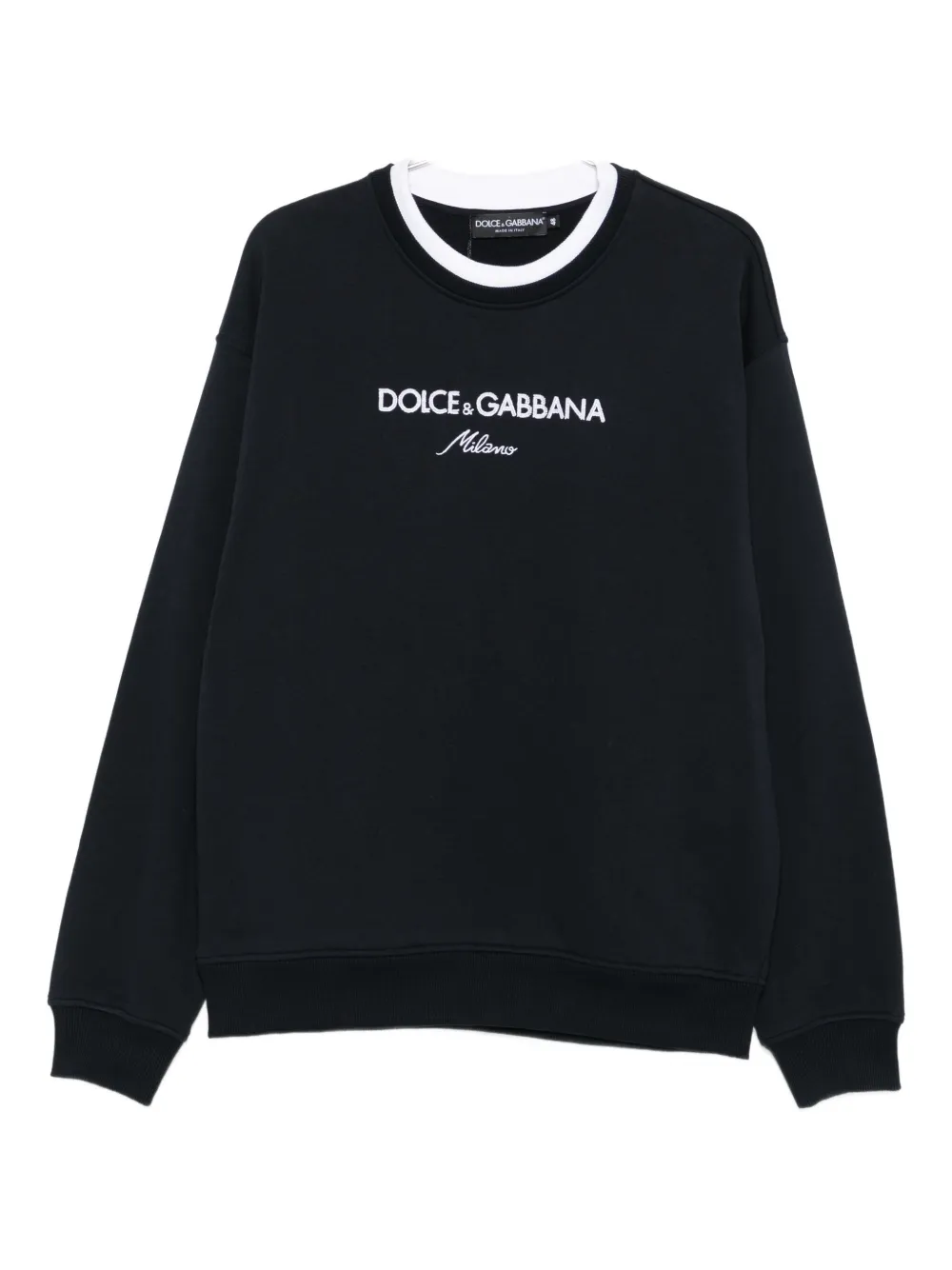 Dolce & Gabbana embroidered-logo sweatshirt - Blau