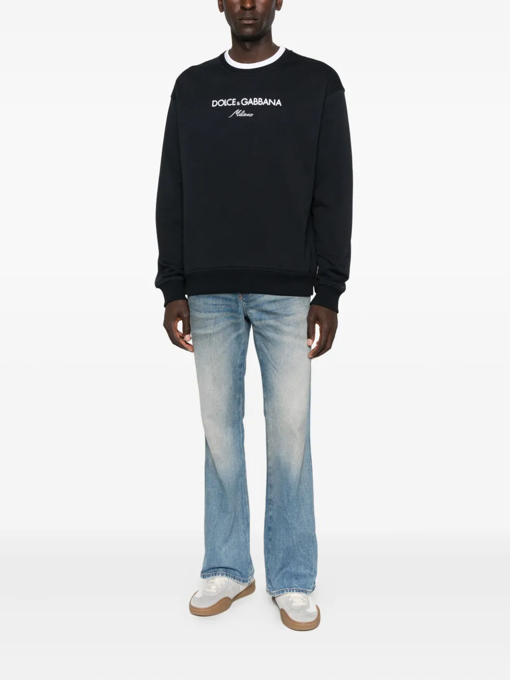 Dolce & Gabbana Sweater met geborduurd logo - Blauw