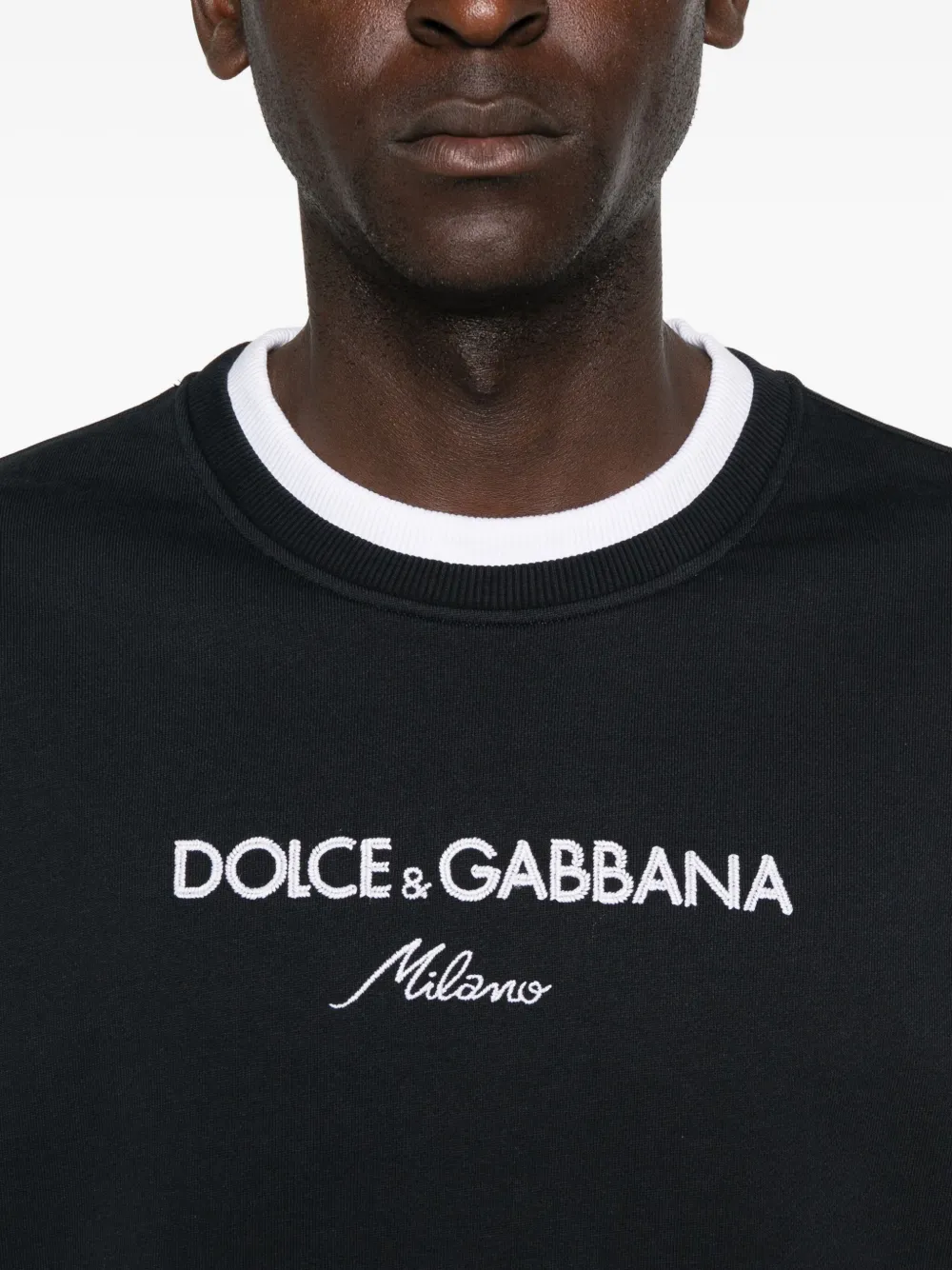 Dolce & Gabbana Sweater met geborduurd logo Blauw