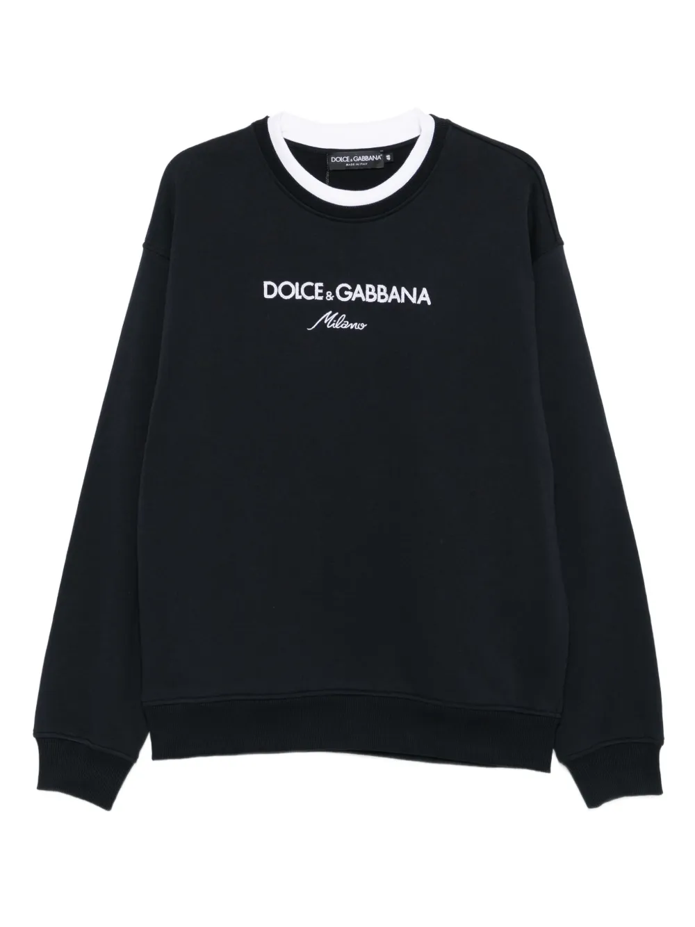 Dolce & Gabbana embroidered-logo sweatshirt | Blue | Image 1