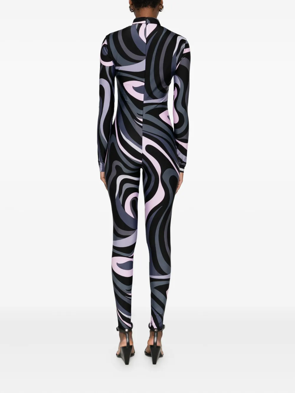 Pucci High Neck Abstract-print Jumpsuit In Multi