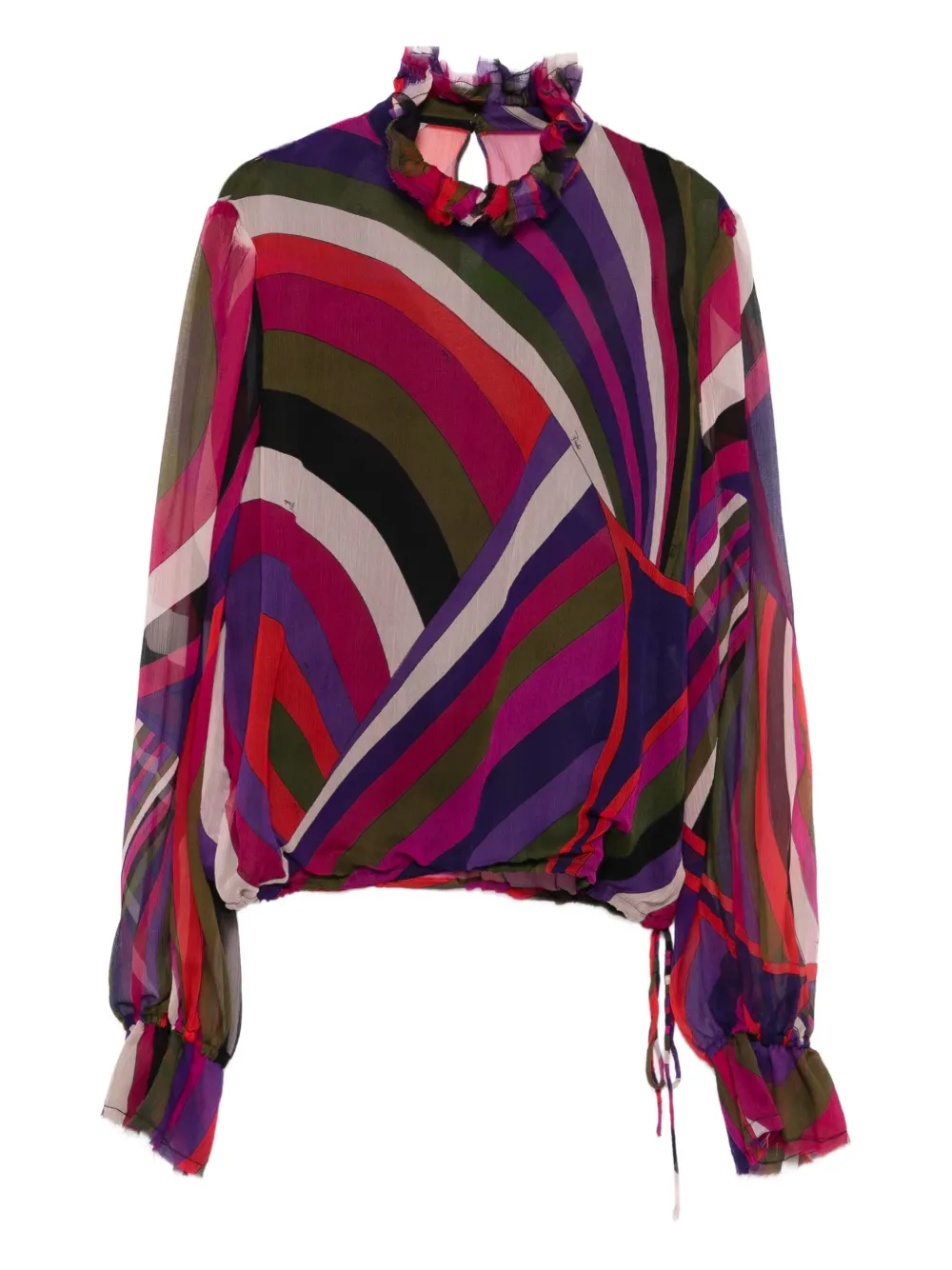 PUCCI abstract-print blouse | Pink | Image 1