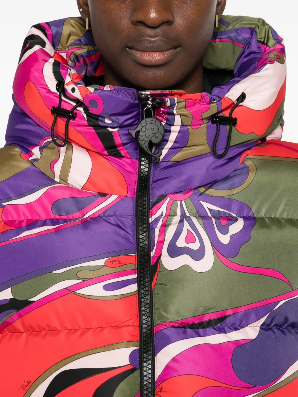 PUCCI Donsjack met abstracte print Paars