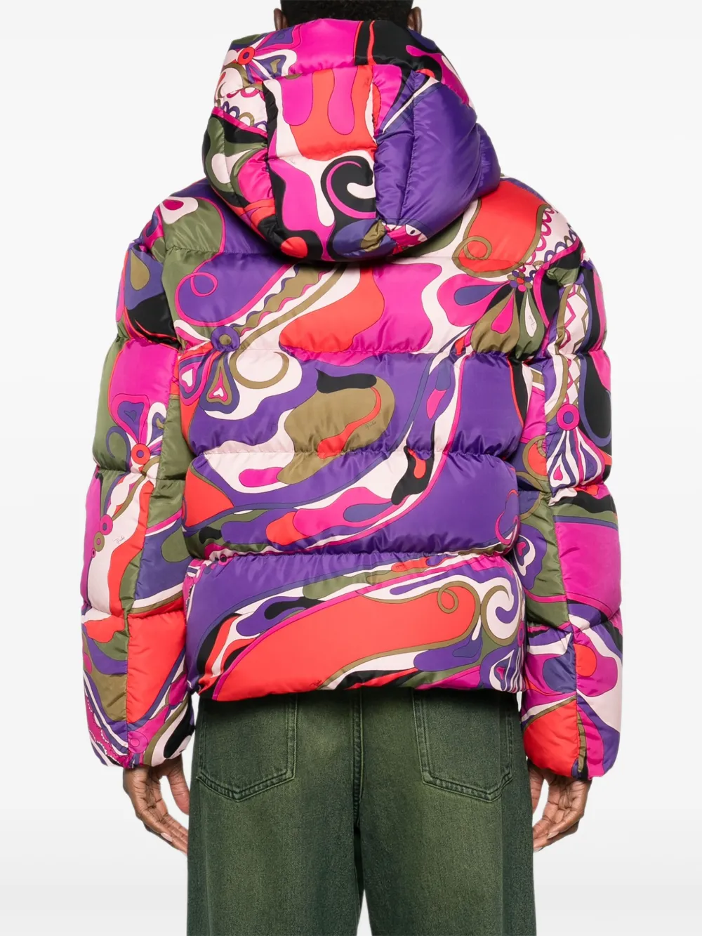 PUCCI Donsjack met abstracte print Paars