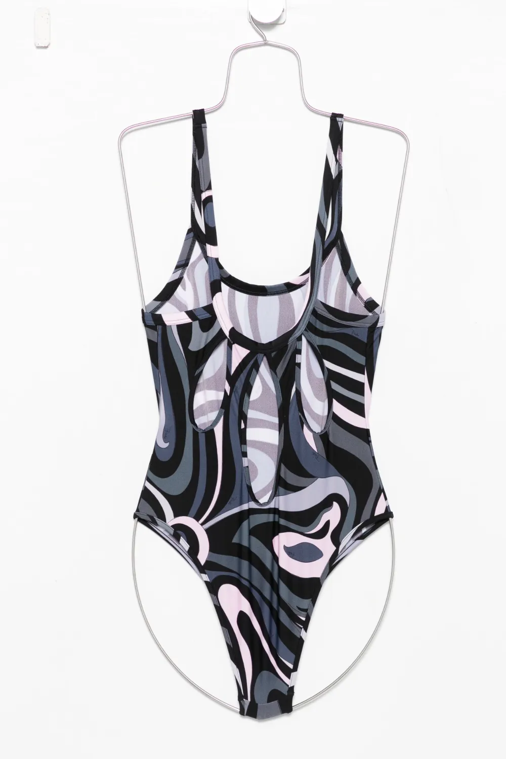 Pucci One-piece Swimsuit With Print In Black
