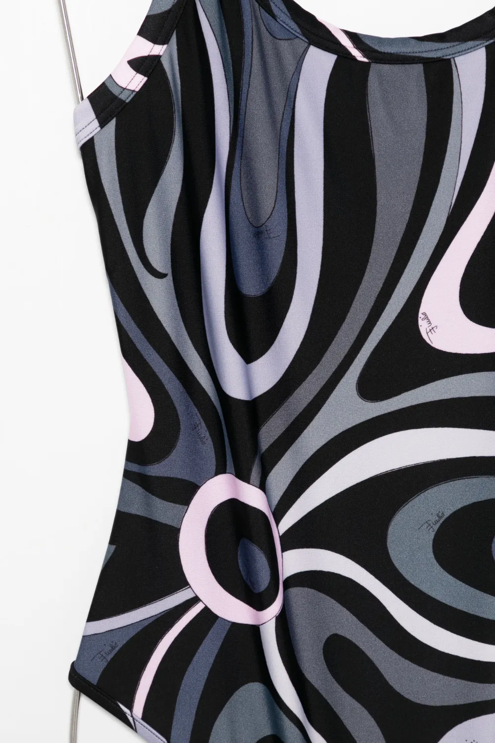 Pucci One-piece Swimsuit With Print In Black