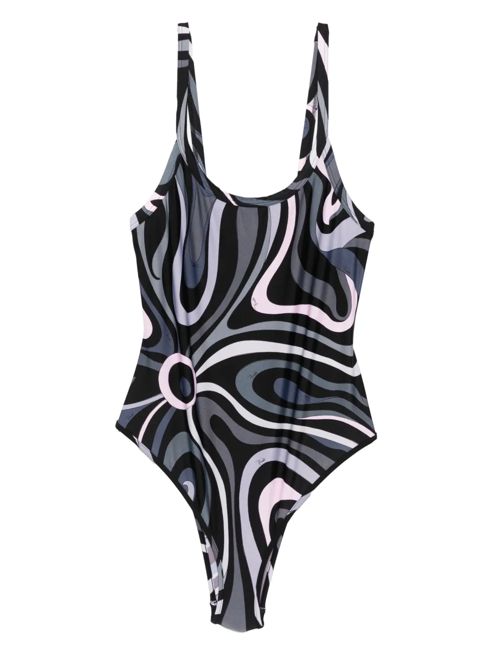PUCCI square-neck swimsuit | Black | Image 1