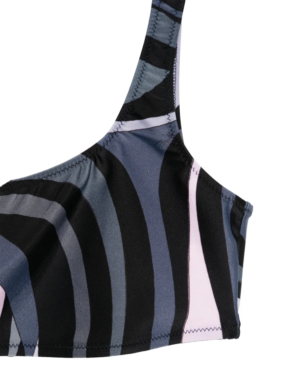 PUCCI Asymmetrische bikinitop Zwart