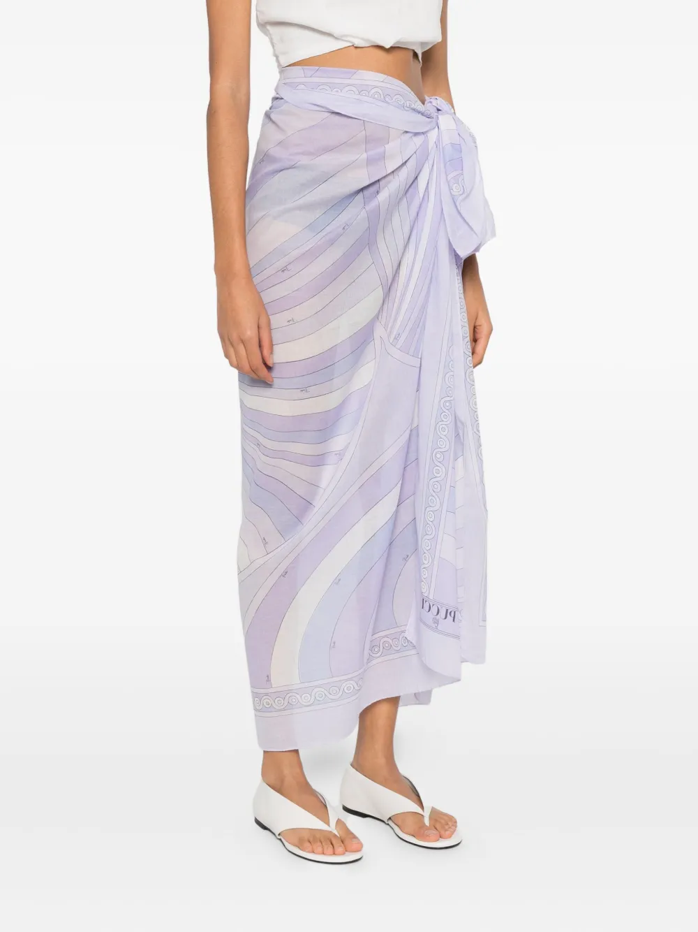 PUCCI Pareo met geometrische print Paars