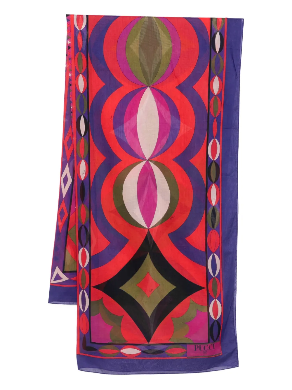 PUCCI falda estilo pareo con estampado abstracto | morado | Image 1