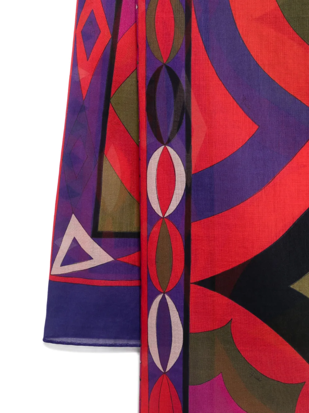 Pucci Abstract-print Pareo Skirt In Purple
