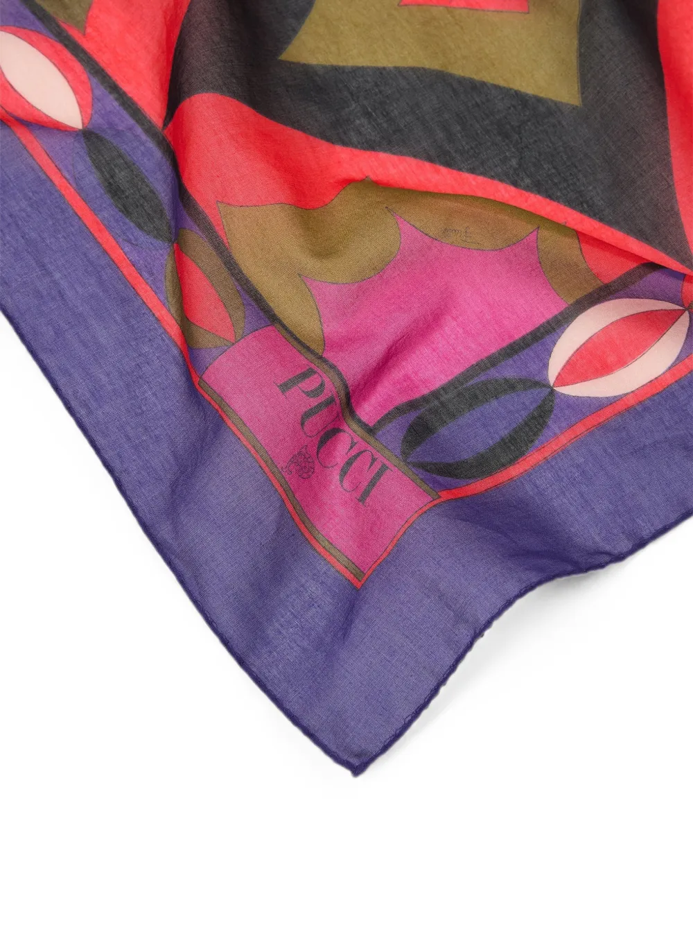  Pucci Pareo Con Estampado Collane - Morado 
