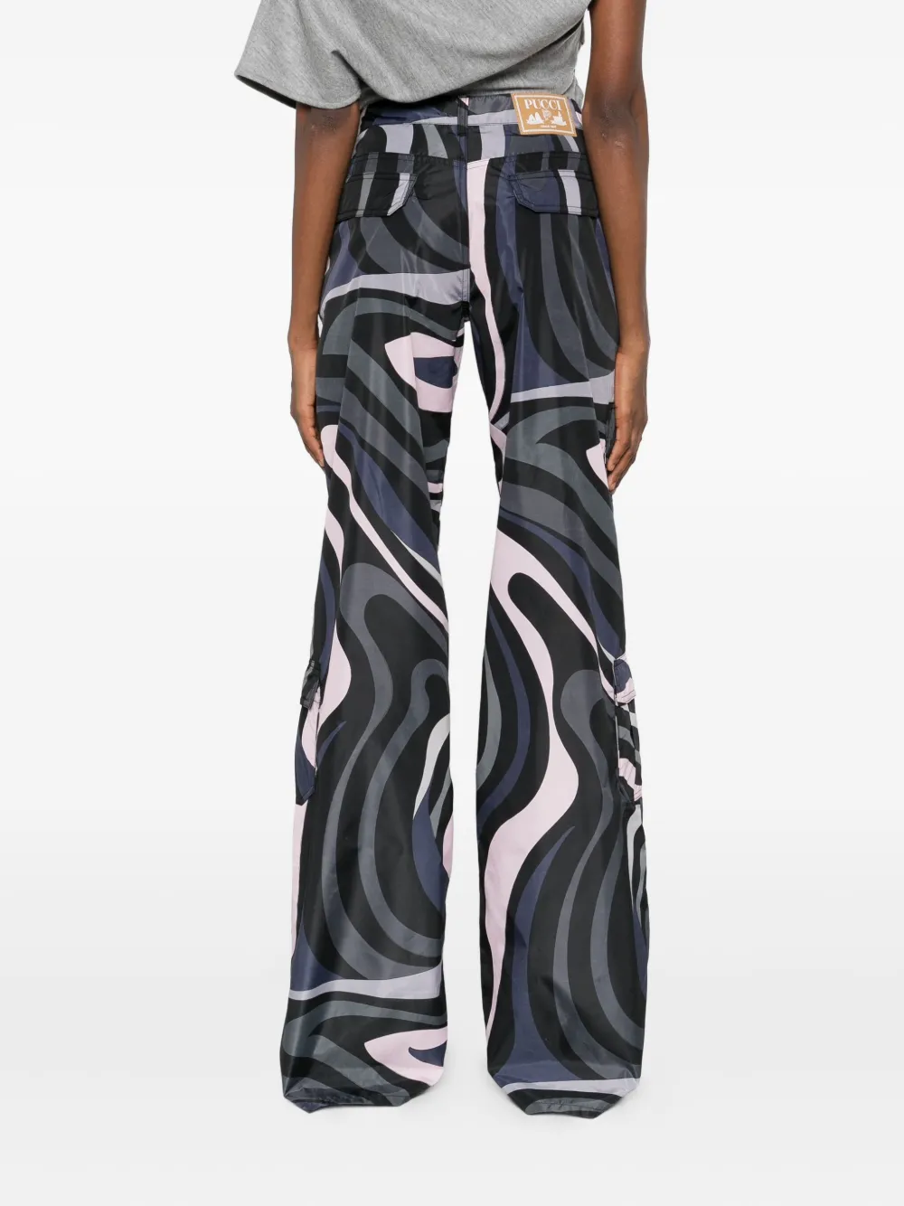 Pucci Swirl-print Cargo Trousers In Multi