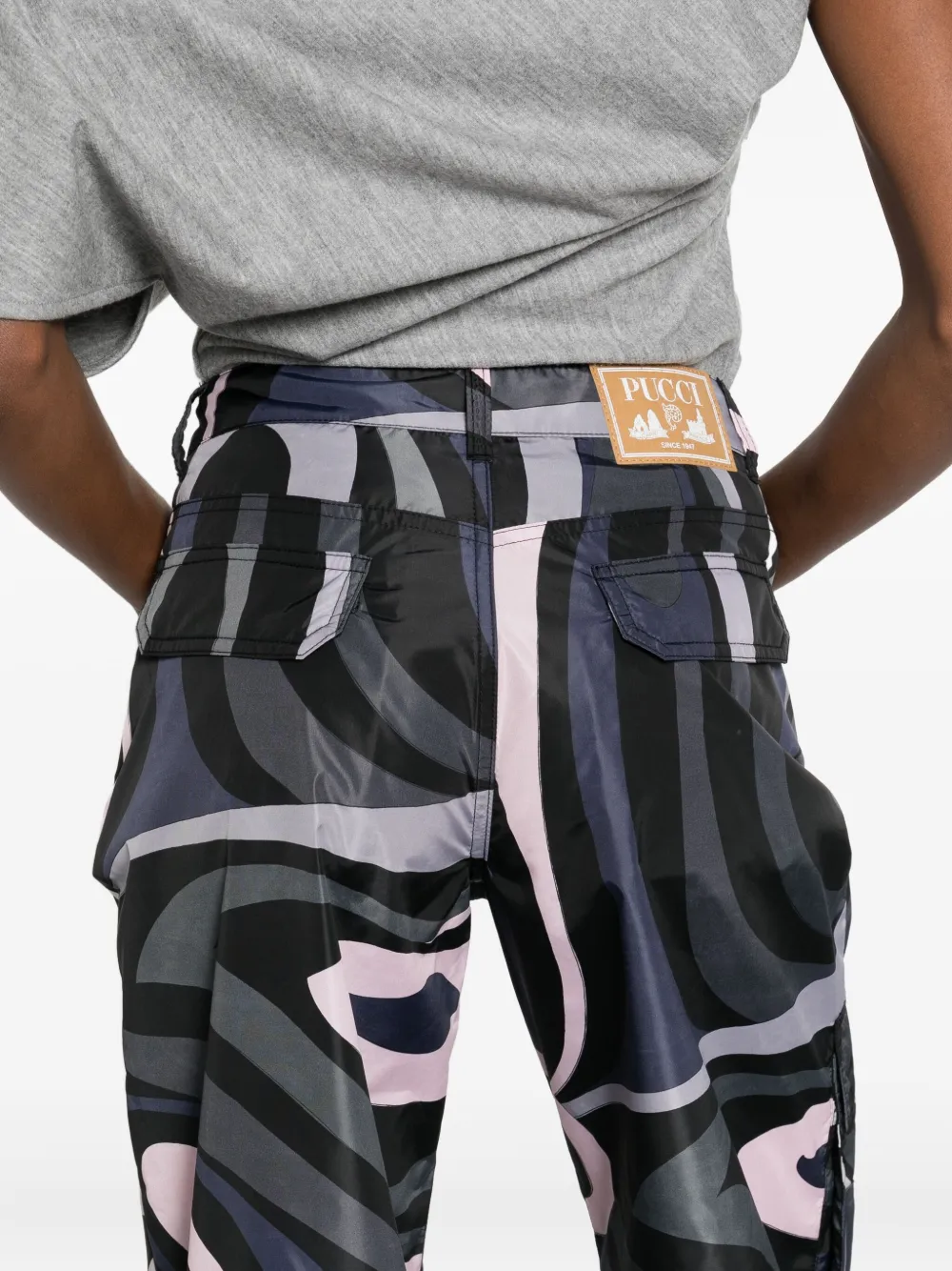 Pucci Swirl-print Cargo Trousers In Multi