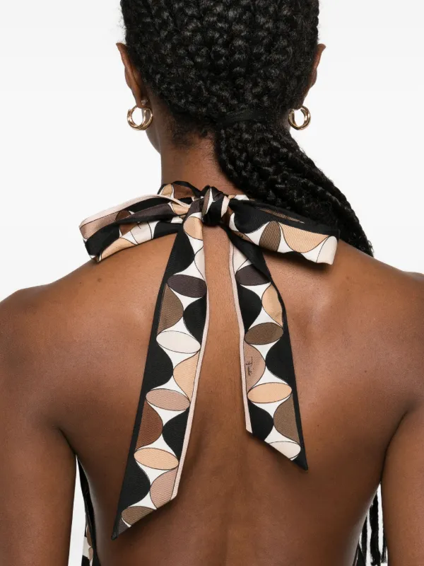 pucci brown dress Emilio Pucci Brown & Black Print Top & Skirt Set – Neutral Ground
