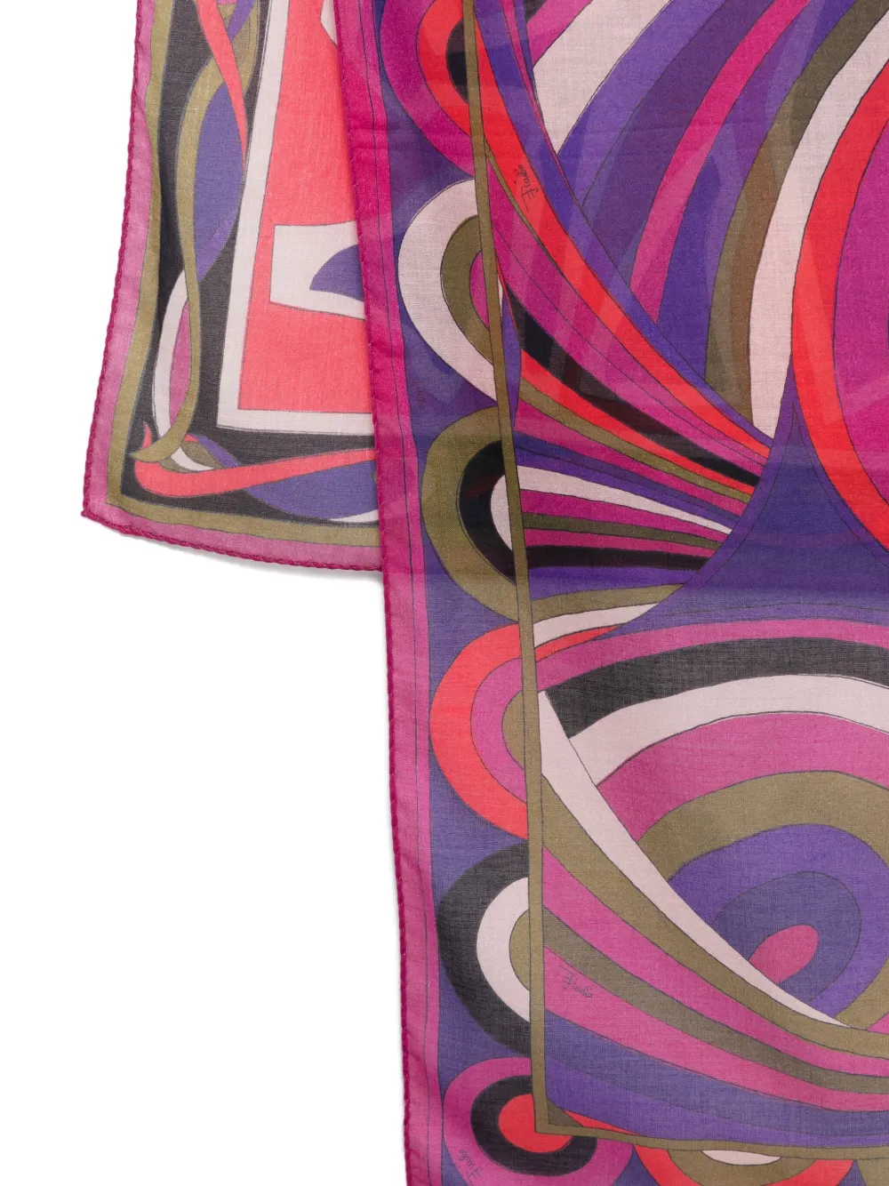 Pucci Orchidee-print Pareo In Multi