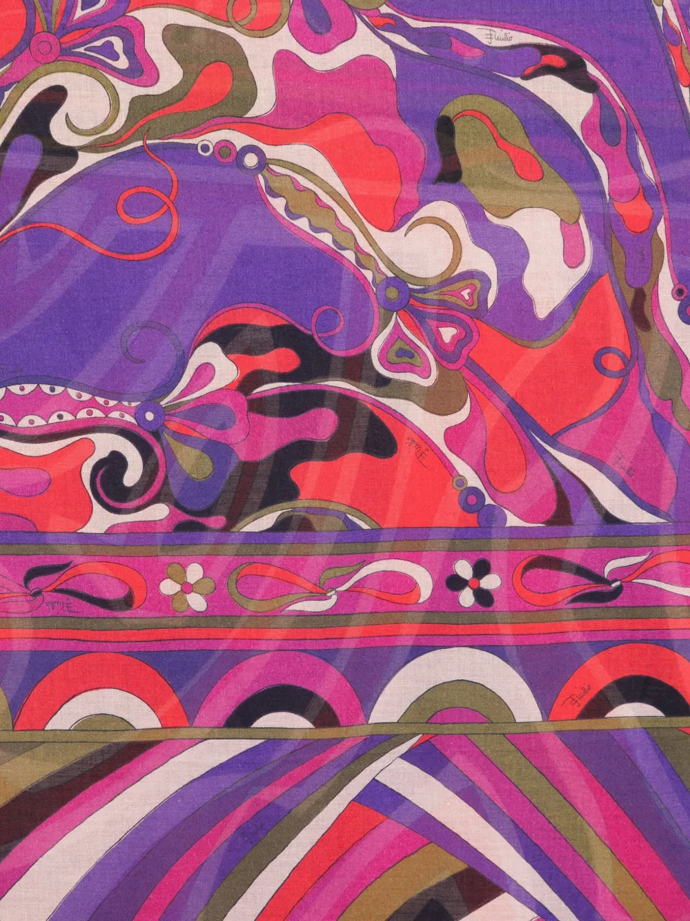 Pucci Orchidee-print Pareo In Multi