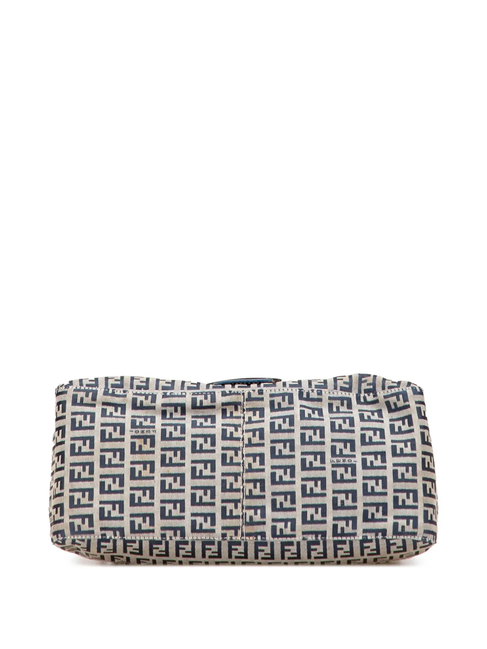 Pre-owned Fendi 20th Century Zucchino Canvas Mamma Forever Shoulder Bag In Brown