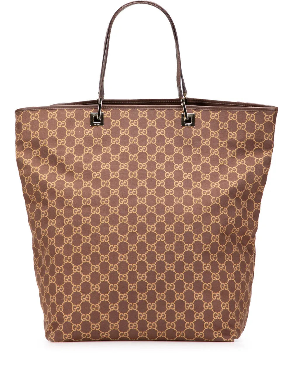 Pre-owned Gucci 2000-2015 Gg Canvas Tote Bag In Brown