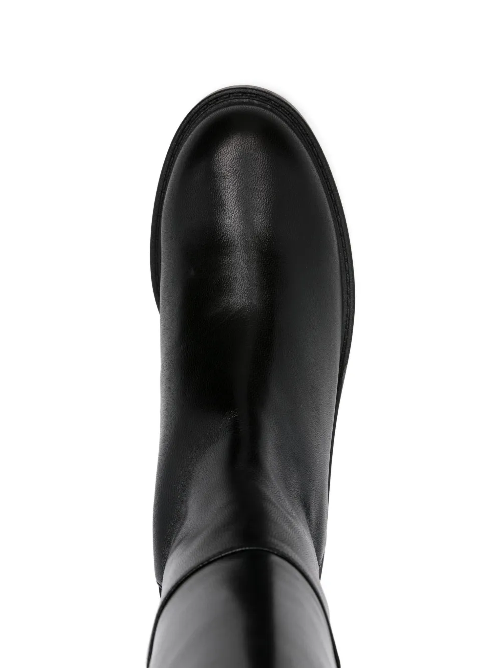 Stuart Weitzman 40mm Leather Panelled Knee-high Boots In Black