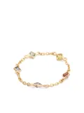 YI Collection 14K yellow gold rainbow sapphire chain ring