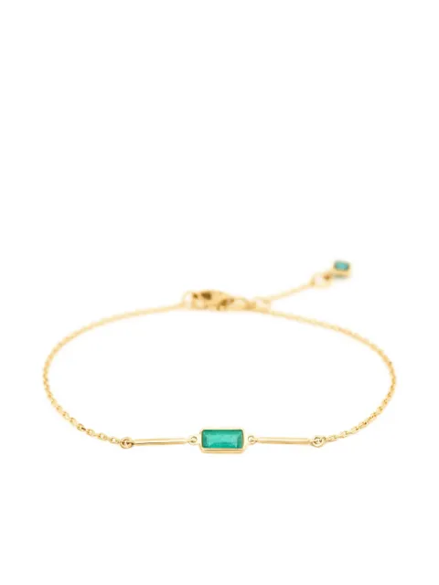 YI Collection 18K yellow gold emerald bar bracelet