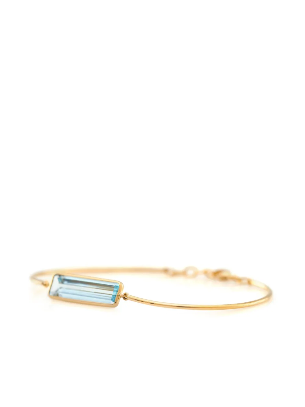 YI Collection bracelet jonc en or 18ct à aigue-marine | Image 2