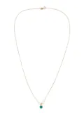 YI Collection 18K yellow gold Gaia pearl and emerald necklace