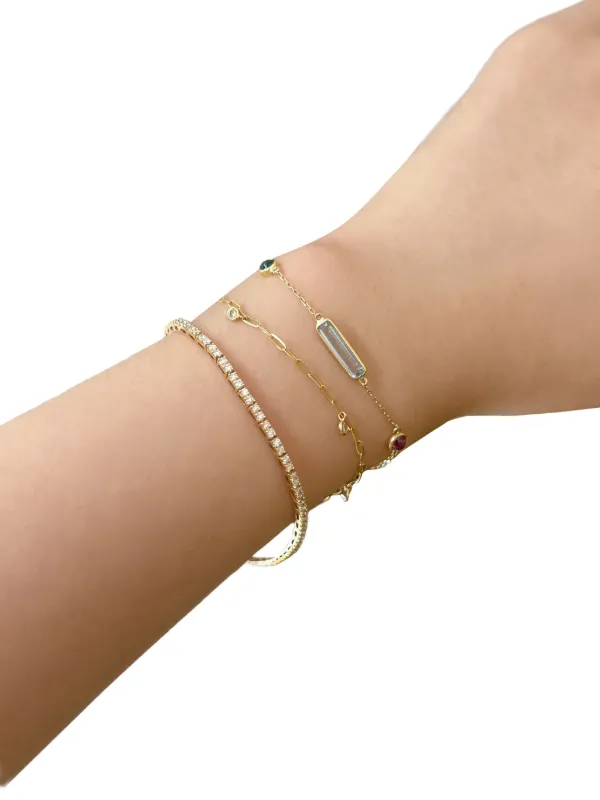 YI Collection 18K Yellow Gold Candy Aquamarine And Tourmaline - Main Image