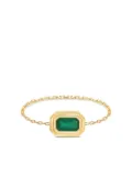 YI Collection 18K yellow gold emerald chain ring