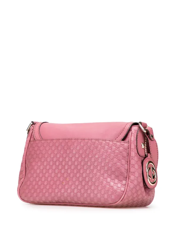 専用　グッチ スーキー 2way ショルダーバッグ シマ レザー ピンク Gucci Pre-Owned 2000-2015 マイクログッチシマ スーキー ショルダー