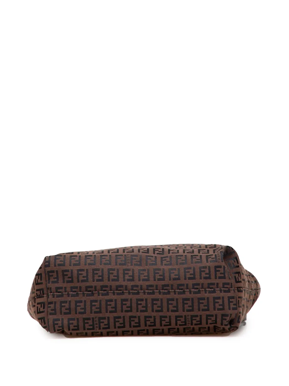 Pre-owned Fendi 2000-2010 Zucchino Canvas Tote Bag In Brown