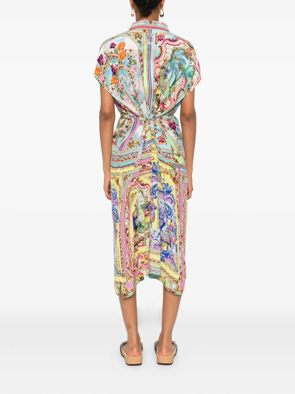 Camilla Blousejurk met bloemenprint Blauw