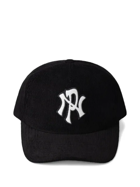 Aries logo-embroidered corduroy cap