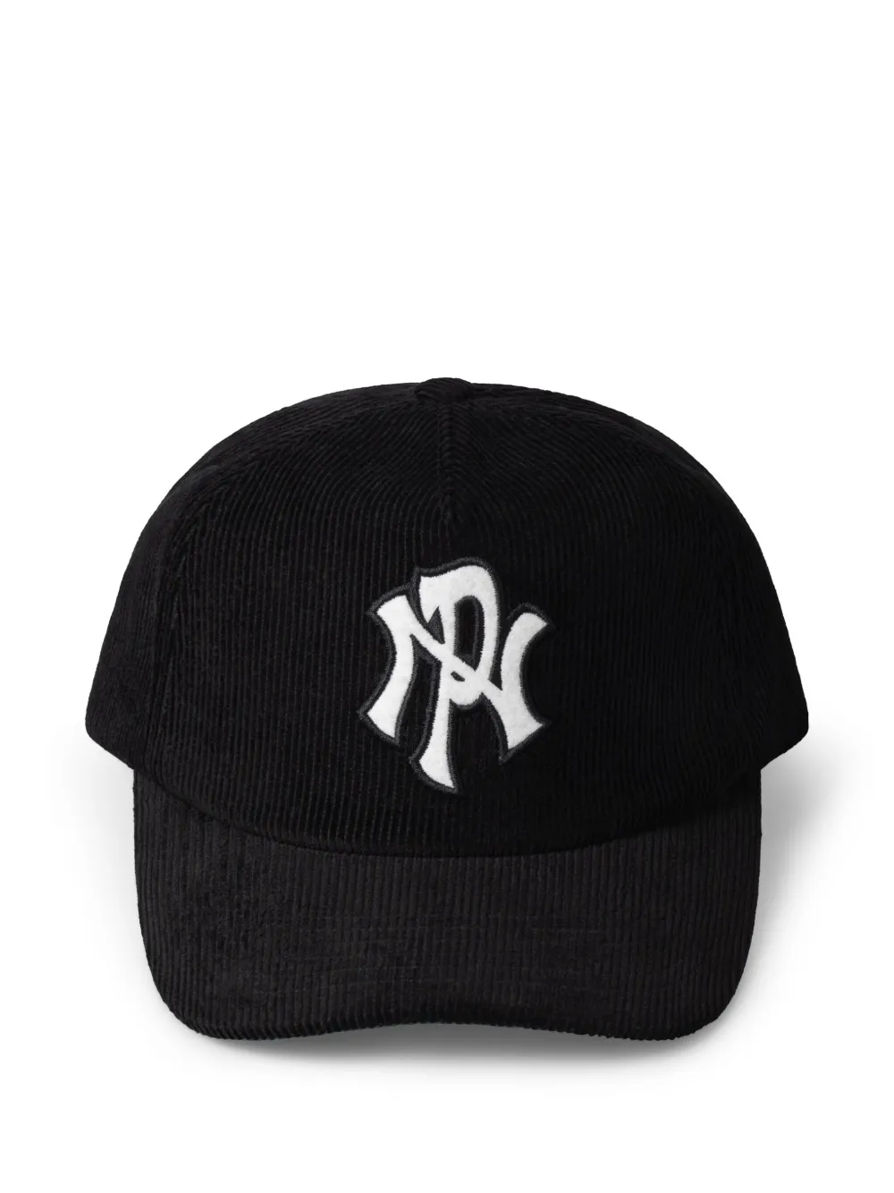 Aries logo-embroidered corduroy cap | Black | Image 1