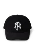 Aries logo-embroidered corduroy cap - Black