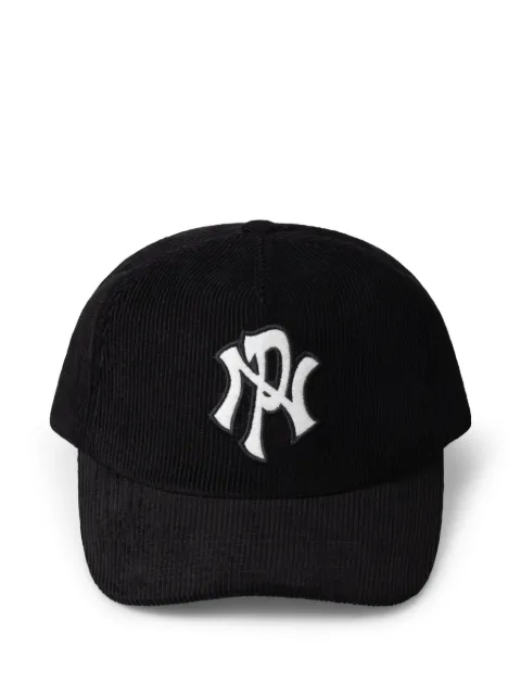 Aries logo-embroidered corduroy cap